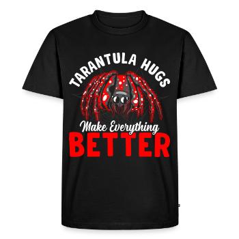Tarentule étreint les propriétaires d’araignées de compagnie - T-shirt Premium bio Homme - noir - Devant - Nico (187cm)