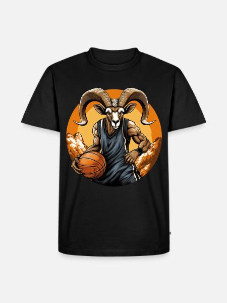 Basket-ball Capricorne - T-shirt Premium bio Homme - noir