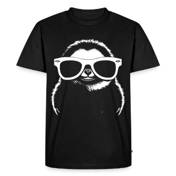 Paresseux Anime Paresseux Manga Paresseux Lunettes de soleil - T-shirt Premium bio Homme - noir - Devant - Nico (187cm)
