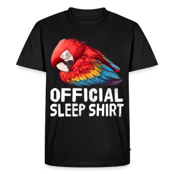 Official Sleep Shirt Macau - Men's Premium Organic T-Shirt - black - Front - Nico (187cm)