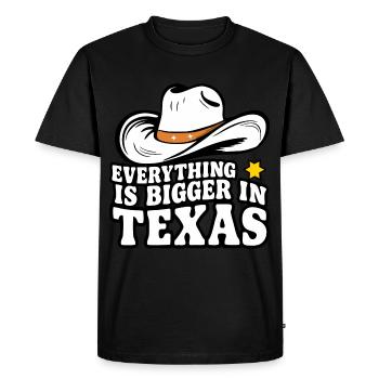 Texas State Texans Texas - Men's Premium Organic T-Shirt - black - Front - Nico (187cm)
