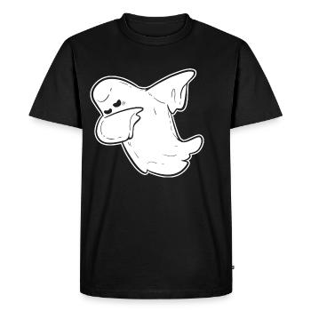 Drôle de fantôme Drôle et joker poison - T-shirt Premium bio Homme - noir - Devant - Nico (187cm)