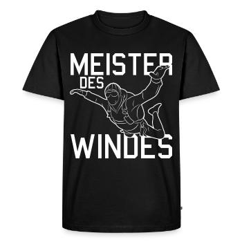Parachutisme intérieur - T-shirt Premium bio Homme - noir - Devant - Nico (187cm)