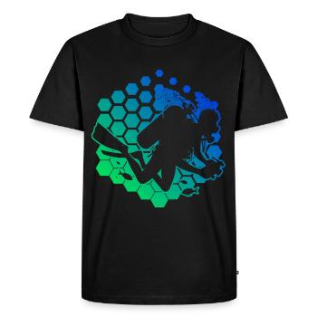 Plongée sous-marine Plongeur Plongée sous-marine Plongée sous-marine - T-shirt Premium bio Homme - noir - Devant - Nico (187cm)