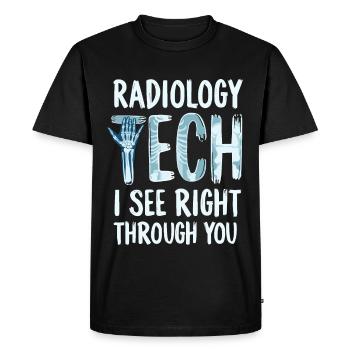 Radiology Tech Humor X-Ray - Men's Premium Organic T-Shirt - black - Front - Nico (187cm)