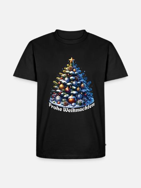 Merry Christmas Tree - Men's Premium Organic T-Shirt - black