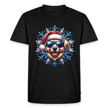 Noël Chien Noël - T-shirt Premium bio Homme - noir - Devant - Nico (187cm)
