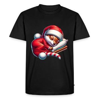 Dormez confortablement pour Noël - T-shirt Premium bio Homme - noir - Devant - Nico (187cm)