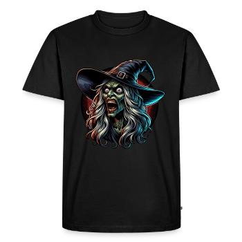 Witch Halloween Witch Horror - Men's Premium Organic T-Shirt - black - Front - Nico (187cm)