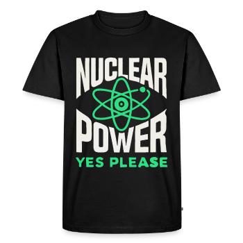 Énergie nucléaire s’il vous plaît - Pour l’énergie propre - T-shirt Premium bio Homme - noir - Devant - Nico (187cm)