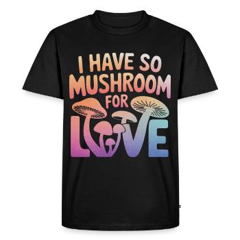 Champignons Champignons Champignon Champignon - T-shirt Premium bio Homme - noir - Devant - Nico (187cm)