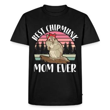 Chipmunk Pet | Chipmunk Gift Ideas - Men's Premium Organic T-Shirt - black - Front - Nico (187cm)