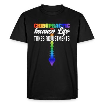 Spine Misalignment Treatment Adjust Medical - Men's Premium Organic T-Shirt - black - Front - Nico (187cm)
