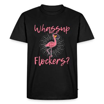 Lunettes de soleil Flock Summer Vacation Droits - T-shirt Premium bio Homme - noir - Devant - Nico (187cm)