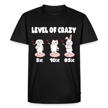 Collection of pourcentages d'aliénés pour animaux - T-shirt Premium bio Homme - noir - Devant - Nico (187cm)