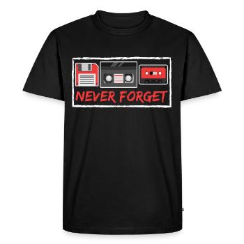 Design Rétro des Années 80 Unique Color Design 80 - T-shirt Premium bio Homme - noir - Devant - Nico (187cm)