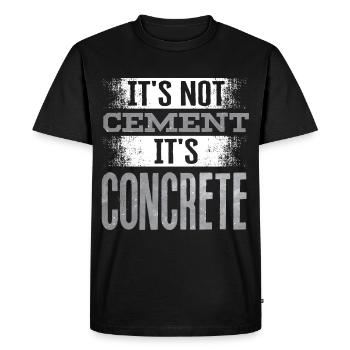 Concrete Finisher Concrete Mixer Construction - Men's Premium Organic T-Shirt - black - Front - Nico (187cm)