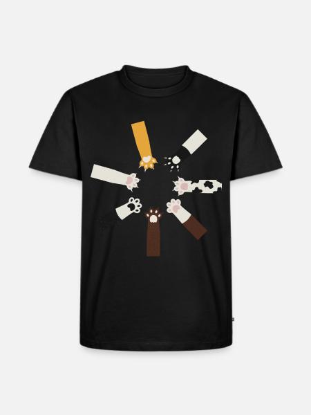 Cat funny - Men's Premium Organic T-Shirt - black