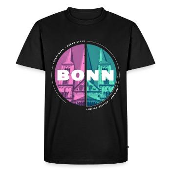 Bonn Allemagne City Skyline Home Love - T-shirt Premium bio Homme - noir - Devant - Nico (187cm)