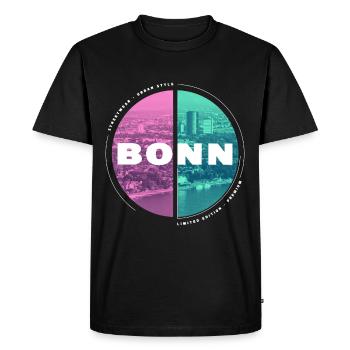 Bonn Allemagne City Skyline Home Love - T-shirt Premium bio Homme - noir - Devant - Nico (187cm)