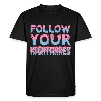 Suits vos cauchemars Designs de T-shirts - T-shirt Premium bio Homme - noir - Devant - Nico (187cm)