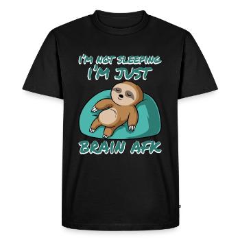 Sleepy Slow Animal Lovers Sloth Apparel I'm Not - T-shirt Premium bio Homme - noir - Devant - Nico (187cm)