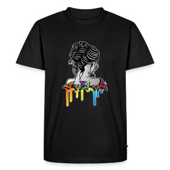 Butterfly Top For Butterfly Enthusiast And Lovers - Men's Premium Organic T-Shirt - black - Front - Nico (187cm)