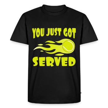T-shirt "You Just Got Served" pour les joueurs de - T-shirt Premium bio Homme - noir - Devant - Nico (187cm)
