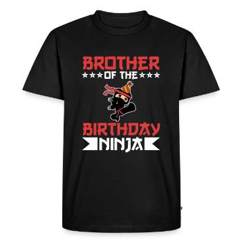Aikido Warrior Punch Kick Sword Swordfighting - T-shirt Premium bio Homme - noir - Devant - Nico (187cm)