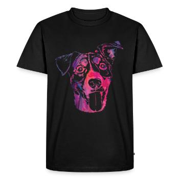 Abstract Paws Animal Dog Design For Paw Owners - Men's Premium Organic T-Shirt - black - Front - Nico (187cm)