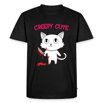 Chemise d'Halloween "Creepy Cute" pour le 31 - T-shirt Premium bio Homme - noir - Devant - Nico (187cm)