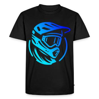 Cycliste Femme Cyclisme Cyclisme VTT - T-shirt Premium bio Homme - noir - Devant - Nico (187cm)