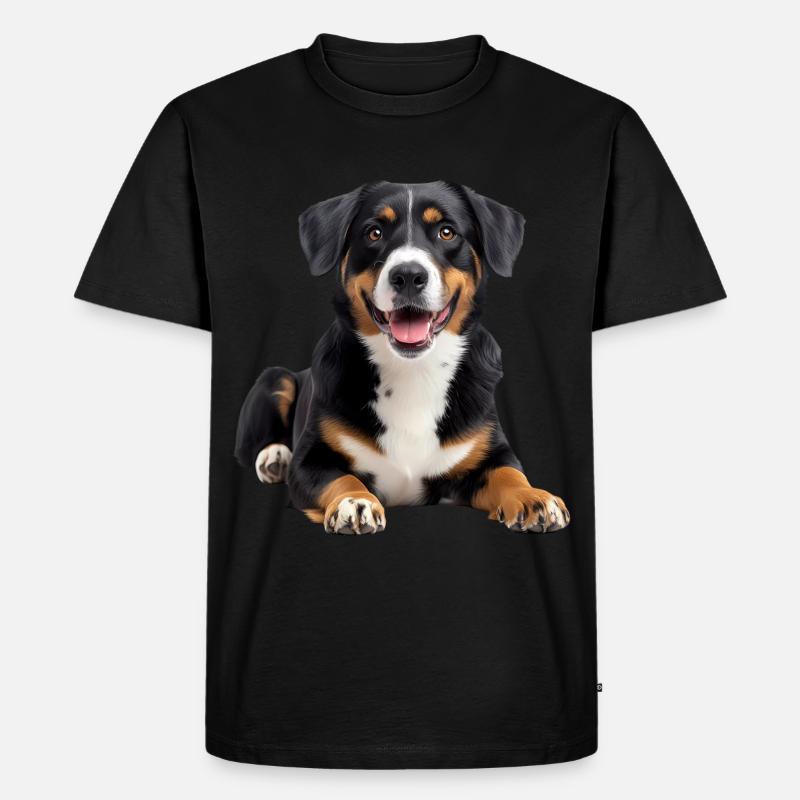 Entlebucher Mountain Dog - Männer Premium Bio T-Shirt - Schwarz