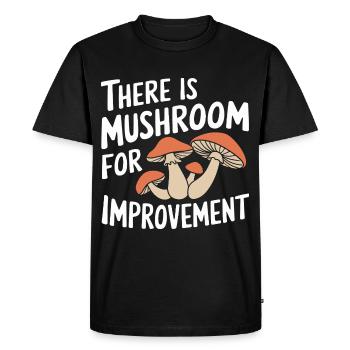 Champignons Champignons Champignon Champignon - T-shirt Premium bio Homme - noir - Devant - Nico (187cm)