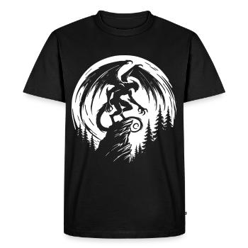 Gargoyle – Guardian of the Night - Gargoyle Design - Men's Premium Organic T-Shirt - black - Front - Nico (187cm)