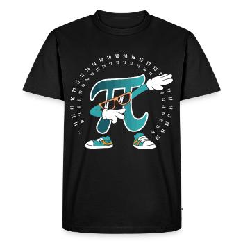Pi - Men's Premium Organic T-Shirt - black - Front - Nico (187cm)