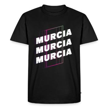 Murcia Spain City Font Skyline Home - Men's Premium Organic T-Shirt - black - Front - Nico (187cm)