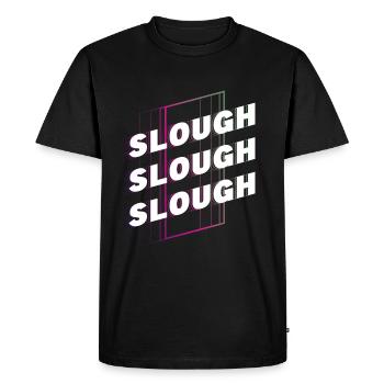 Slough Angleterre Royaume-Uni City Font Skyline Accueil - T-shirt Premium bio Homme - noir - Devant - Nico (187cm)