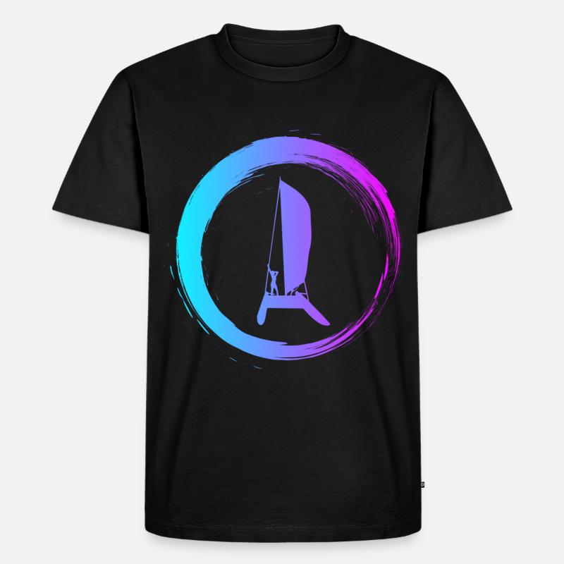 Sporty Hobby Leidenschaft Katamaran - Männer Premium Bio T-Shirt - Schwarz