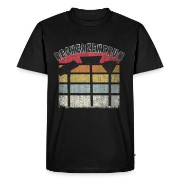 Data Center Autumn Foliage - Men's Premium Organic T-Shirt - black - Front - Nico (187cm)