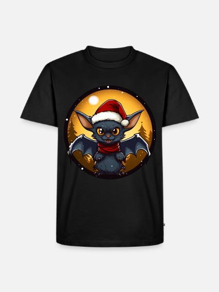 Bat Christmas - Men's Premium Organic T-Shirt - black