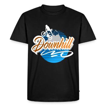 Descente - T-shirt Premium bio Homme - noir - Devant - Nico (187cm)