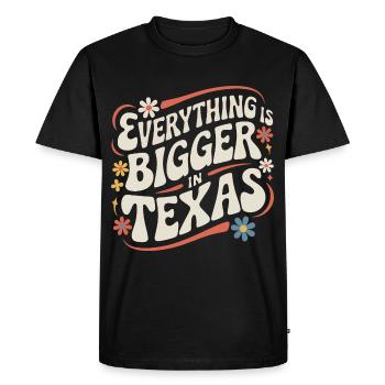 Texas State Texans Texas - Men's Premium Organic T-Shirt - black - Front - Nico (187cm)