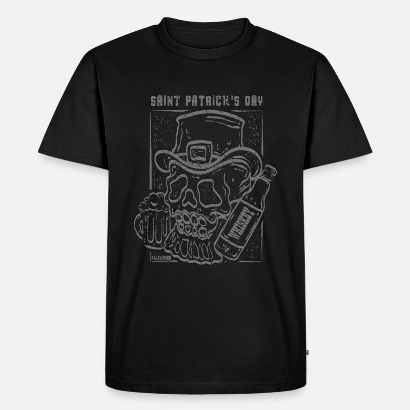 St. Patrick's Day - Männer Premium Bio T-Shirt - Schwarz