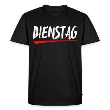 Mardi - T-shirt Premium bio Homme - noir - Devant - Nico (187cm)