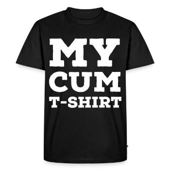 cum Tshirt - T-shirt Premium bio Homme - noir - Devant - Nico (187cm)