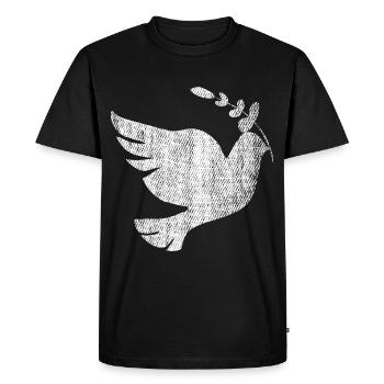 Dove of Peace Dove Peace - Men's Premium Organic T-Shirt - black - Front - Nico (187cm)