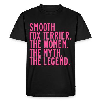 Smooth Fox Terrier Fox Terrier Mom Mama Mistress - Men's Premium Organic T-Shirt - black - Front - Nico (187cm)