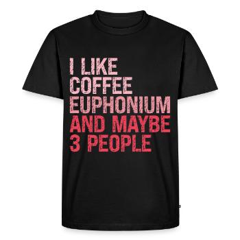 Euphonium Euphonist Girl Mama Sayings funny Pink - Men's Premium Organic T-Shirt - black - Front - Nico (187cm)