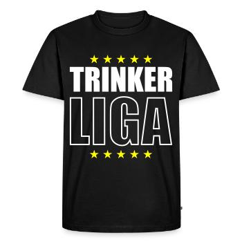 Dicton de la fête de la ligue des buveurs - T-shirt Premium bio Homme - noir - Devant - Nico (187cm)